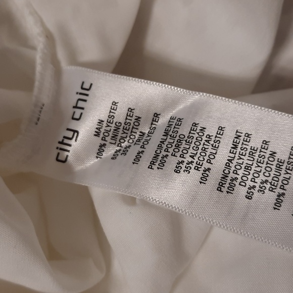 CITY CHIC PLAYSUIT LACE VIBE WOMEN WHITE  ROMPER JUMPSUIT SIZE S/16 NEW - Picture 14 of 14